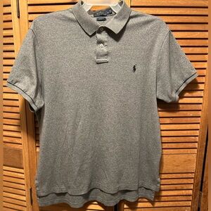Polo Ralph Lauren Grey Custom Fit Polo Shirt